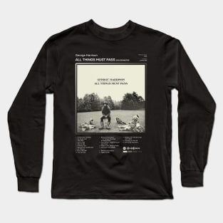 George Harrison - All Things Must Pass Tracklist Album Long Sleeve T-Shirt